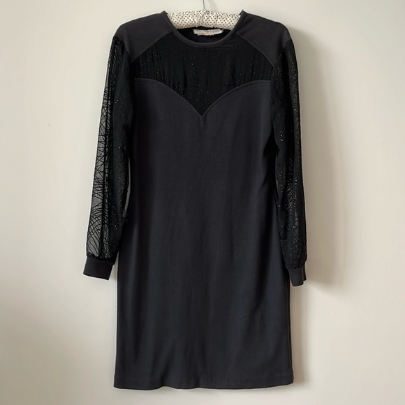 Vintage Little Black Dress with Long Sleeve - Picture 1 of 7